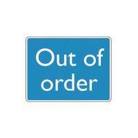 SIGN OUT OF ORDER 200X150 POLYCARBONATE