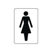 sign ladies 100x75 rigid plastic