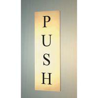 SIGN PUSH 50 X 150 BRASS EFFECT