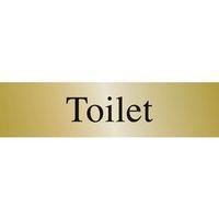 SIGN TOILET 200 X 50 STAINLESS STEEL