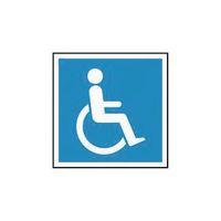 SIGN WHEELCHAIR 150X150 V INYL