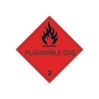 sign flammable gas 100 x 100 vinyl