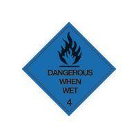 SIGN DANGEROUS WHEN WET 100 X 100 VINYL