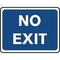 SIGN NO EXIT ALUMINIUM 450 X 600