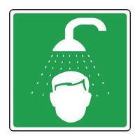 sign emergency shower pic 100 x 100 polycarb