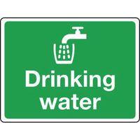 sign drinking water 100 x 75 polycarb