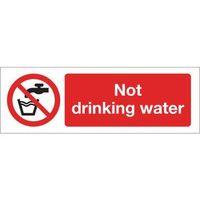 SIGN NOT DRINKING WATER 300 X 100 POLYCARB