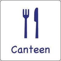 SIGN CANTEEN ALUMINIUM 300 x 300