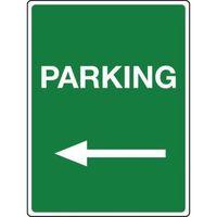 sign parking left aluminium 300 x 400