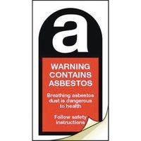 SIGN WARNING CONTAINS ASBESTOS 2...