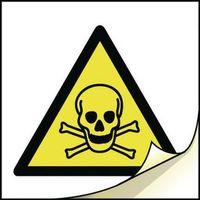 SIGN TOXIC 25X25 SELF ADHESIVE LABEL / VINYL