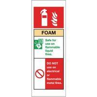 sign foam extinguisher 75 x 210 vinyl