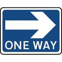 SIGN ONE WAY RIGHT ALUMINIUM 300 X 450