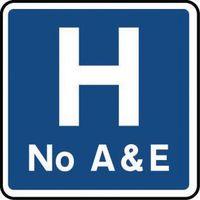 SIGN HOSPITAL NO A & E
