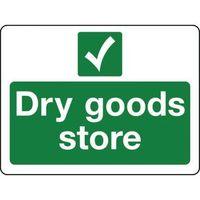 sign dry goods store rigid plastic 300 x 100