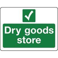 SIGN DRY GOODS STORE RIGID PLASTIC 300 x 100