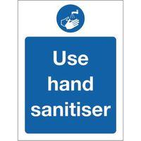 sign use hand sanitiser rigid plastic 150 x 200