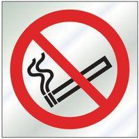 SIGN NO SMOKING SYMBOL 100 X 100 BRASS