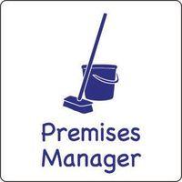 SIGN PREMISES MANAGER ALUMINIUM 300 x 300