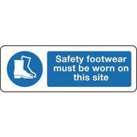 SIGN SAFETY FOOTWEAR MUST 600 X 200 RIGID PLASTIC