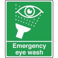 sign emergency eye wash rigid plastic 150 x 200