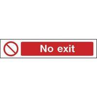 SIGN NO EXIT POLYCARBONATE 400 X 100