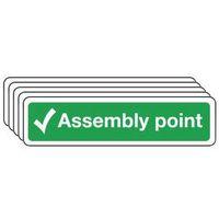 sign assembly point tick 250 x 300 rigid plastic