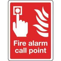 SIGN FIRE ALARM CALL POINT 300 X 400 RIGID PLASTIC