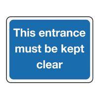 sign this entrance must be aluminium 400 x 300