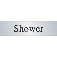 SIGN SHOWER 200 X 50 STAINLESS STEEL