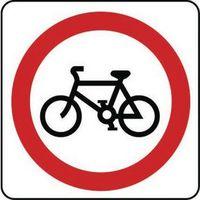 SIGN NO CYCLING ALUMINIUM 400 X 400