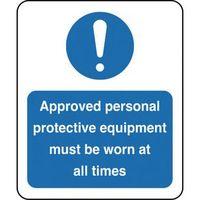 sign approved personal 250 x 300 aluminium