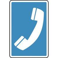 SIGN TELEPHONE 100X75 RIGID PLASTIC