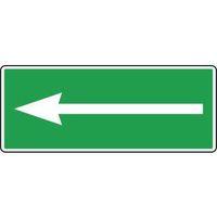 SIGN ARROW 250 X 100 RIGID PLASTIC