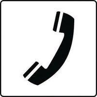 SIGN TELEPHONE 150X150 RIGID PLASTIC