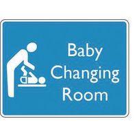 SIGN BABY CHANGING ROOM 200X150 RIGID PLASTIC