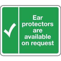 SIGN EAR PROTECTORS ARE AVAIL 300 X 250 RIGID PLASTIC