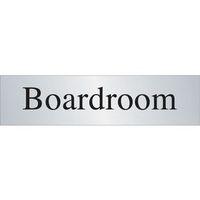 SIGN BOARDROOM 200 X 50 STAINLESS STEEL