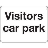 SIGN VISITORS CAR PARK 600 X 450 ALUMINIUM