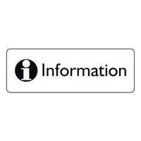 SIGN INFORMATION 300X100 ALUMINIUM