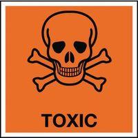 SIGN TOXIC RIGID PLASTIC 150 x 150