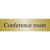 SIGN CONFERENCE ROOM 200 X 50 BRASS EFFECT