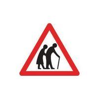 SIGN ELDERLY PEOPLE 600 TRI ALUMINIUM REFLECTIVE