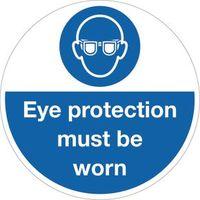 sign eye protection must be worn 400 dia floor graphic vinyl