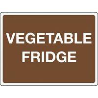 SIGN VEGETABLE FRIDGE POLYCARBONATE 400 x 300