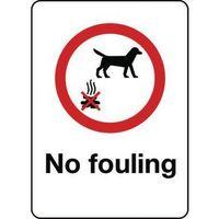 SIGN NO FOULING SELF-ADHESIVE VINYL 150 X 200