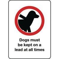 SIGN DOGS MUST BE KEPT ON A SELF-ADHESIVE VINYL 150 X 200