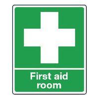 sign first aid room polycarbonate 75 x 100