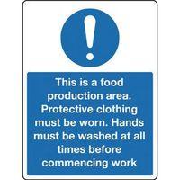 SIGN THIS IS A FOOD PRODUCT 150 X 200 RIGID PLASTIC