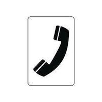 SIGN TELEPHONE 100X75 RIGID PLASTIC